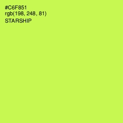 #C6F851 - Starship Color Image