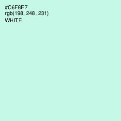 #C6F8E7 - Mint Tulip Color Image