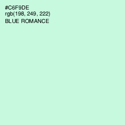 #C6F9DE - Blue Romance Color Image