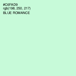 #C6FAD9 - Blue Romance Color Image