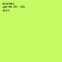#C6FB64 - Sulu Color Image