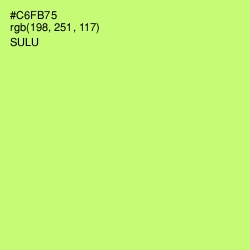 #C6FB75 - Sulu Color Image