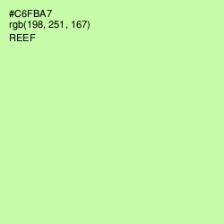 #C6FBA7 - Reef Color Image