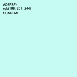 #C6FBF4 - Scandal Color Image