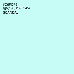 #C6FCF5 - Scandal Color Image