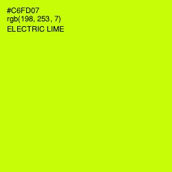 #C6FD07 - Electric Lime Color Image