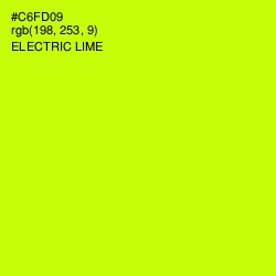 #C6FD09 - Electric Lime Color Image