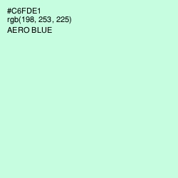 #C6FDE1 - Aero Blue Color Image
