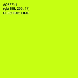 #C6FF11 - Electric Lime Color Image