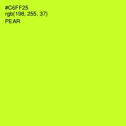 #C6FF25 - Pear Color Image