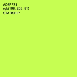 #C6FF51 - Starship Color Image