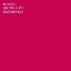 #C70251 - Razzmatazz Color Image