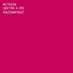 #C70459 - Razzmatazz Color Image