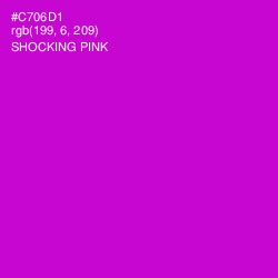 #C706D1 - Shocking Pink Color Image