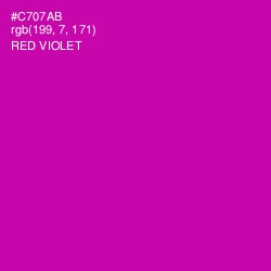 #C707AB - Red Violet Color Image