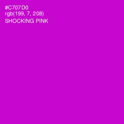 #C707D0 - Shocking Pink Color Image
