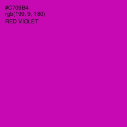 #C709B4 - Red Violet Color Image