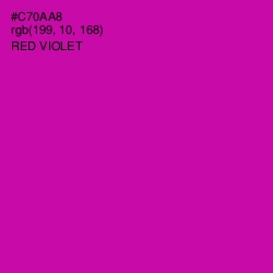 #C70AA8 - Red Violet Color Image