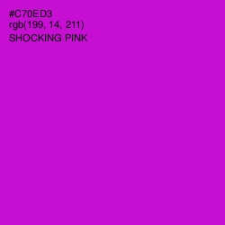 #C70ED3 - Shocking Pink Color Image