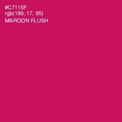 #C7115F - Maroon Flush Color Image