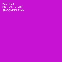 #C711D3 - Shocking Pink Color Image