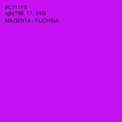 #C711F5 - Magenta / Fuchsia Color Image
