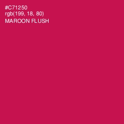 #C71250 - Maroon Flush Color Image