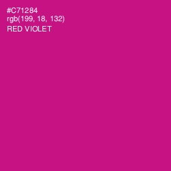 #C71284 - Red Violet Color Image
