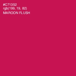 #C71352 - Maroon Flush Color Image
