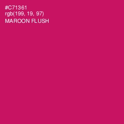 #C71361 - Maroon Flush Color Image