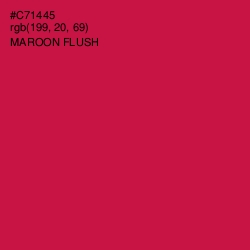 #C71445 - Maroon Flush Color Image