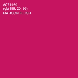 #C71460 - Maroon Flush Color Image