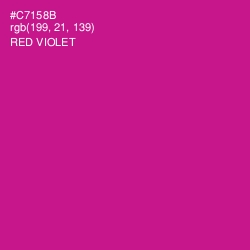 #C7158B - Red Violet Color Image