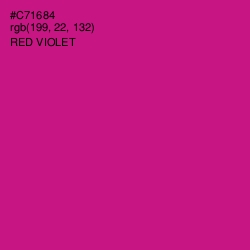 #C71684 - Red Violet Color Image