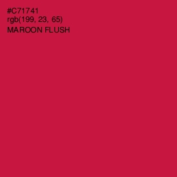 #C71741 - Maroon Flush Color Image