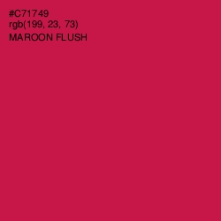 #C71749 - Maroon Flush Color Image