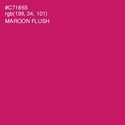 #C71865 - Maroon Flush Color Image