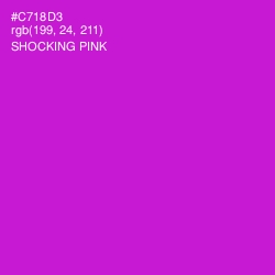 #C718D3 - Shocking Pink Color Image