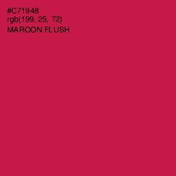 #C71948 - Maroon Flush Color Image