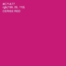 #C71A77 - Cerise Red Color Image