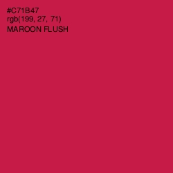 #C71B47 - Maroon Flush Color Image