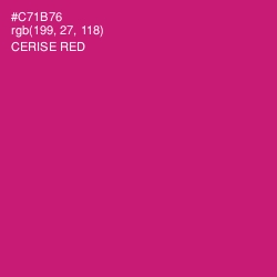 #C71B76 - Cerise Red Color Image