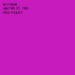 #C71BBE - Red Violet Color Image