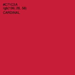 #C71C3A - Cardinal Color Image