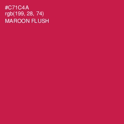 #C71C4A - Maroon Flush Color Image