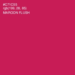 #C71C55 - Maroon Flush Color Image