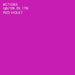 #C71DB3 - Red Violet Color Image