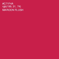 #C71F4A - Maroon Flush Color Image
