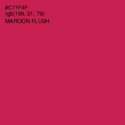 #C71F4F - Maroon Flush Color Image