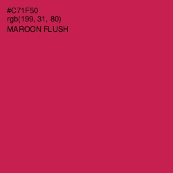 #C71F50 - Maroon Flush Color Image